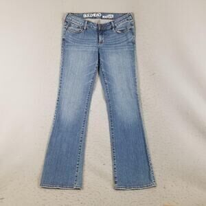 Bullhead Jeans Womens 8 Blue Laguna Bootcut Mid Rise 5-Pocket Zip Fly Denim